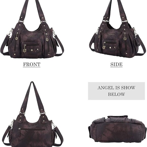 Purses for Women Soft PU Leather Shoulder Bag Crossbody Purse and Handbags - Picture 3 of 7